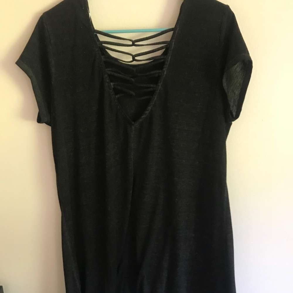 T shirt dress, with back cut out